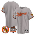 Baltimore Orioles Gray Jereymy 30th Anniversary of 2131 Home Game Blank Player Stitched Jerseys