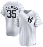 New York Yankees #35 Cody Bellinger White Jereymy 2024 Home Limited With Name Stitched Jersey