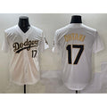 Los Angeles Dodgers #17 Shohei Ohtani White Gold Jereymy Limited Stitched Jersey