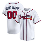 Custom Atlanta Braves White Jereymy Home Limited Jersey