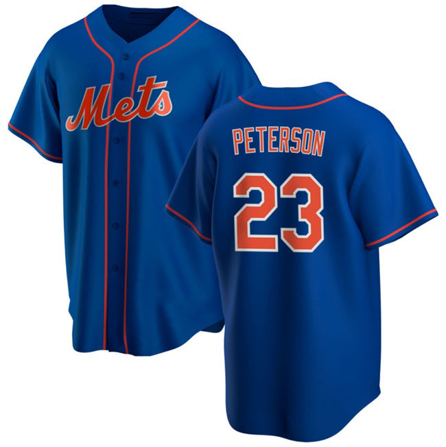 New York Mets #23 David Peterson Royal Jereymy Cool Base Stitched Jersey
