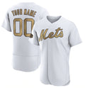 Custom New York Mets Active Player White Jereymy 2022 All-Star Flex Base Stitched Jersey