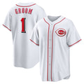 Cincinnati Reds #1 Groom White Jereymy Home Replica Jersey