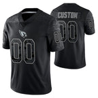 Custom A.Cardinals ACTIVE PLAYER Black Jereymy Reflective Limited Stitched Jersey