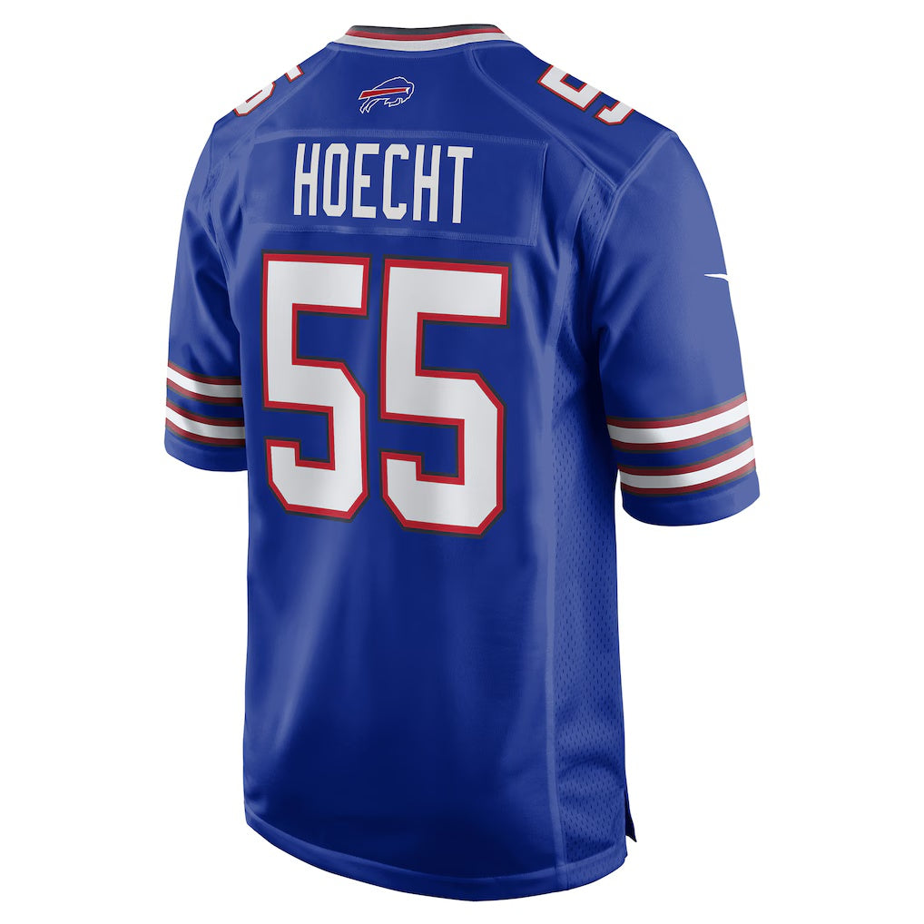 B.Bills #55 Michael Hoecht Royal Jereymy Team Game Jersey
