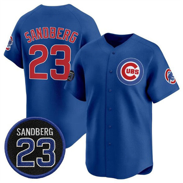 Chicago Cubs #23 Ryne Sandberg Royal Jereymy 'Ryne Sandberg Tribute' Vapor Limited V2 Stitched Jersey