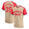 Baltimore Orioles #35 Adley Rutschman Player Cream Jereymy American League All-Star Limited Elite Home Game Stitched Jerseys