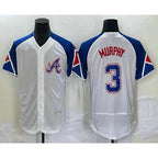 Atlanta Braves #3 Dale Murphy White Jereymy 2023 City Connect Flex Base Stitched Jersey