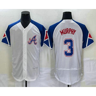 Atlanta Braves #3 Dale Murphy White Jereymy 2023 City Connect Flex Base Stitched Jersey