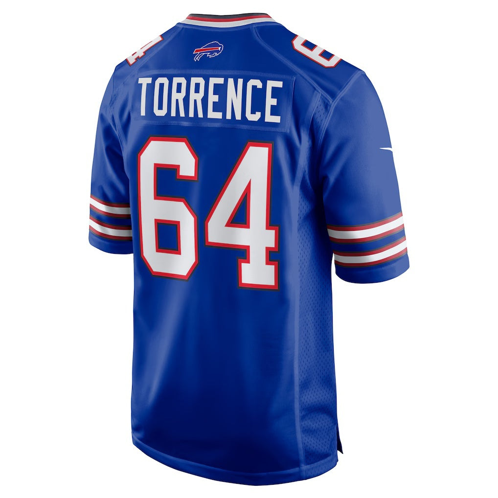 B.Bills #64 O'Cyrus Torrence Royal Jereymy Home Game Jersey