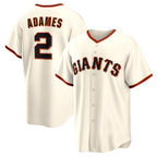 San Francisco Giants #2 Willy Adames Jereymy Cream Home Replica Jersey