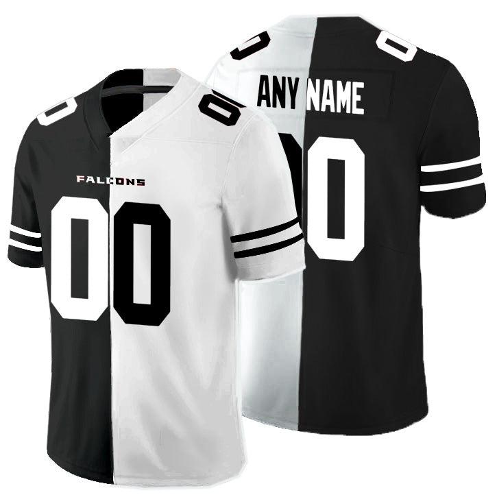 Custom A.Falcons Black And White Jereymy Split Vapor Untouchable Limited Jersey
