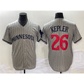 Minnesota Twins #26 Max Kepler Gray Jereymy Cool Base Stitched Jersey