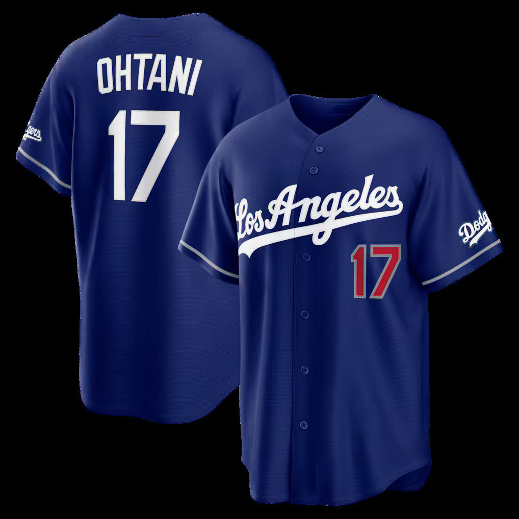 Los Angeles Dodgers #17 Shohei Ohtani Royal Jereymy Alternate Stadium Jersey