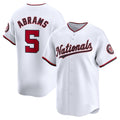 Washington Nationals #5 CJ Abrams White Jereymy Home Limited Player Jersey