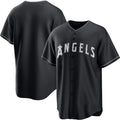 Los Angeles Angels Blank Black Jereymy Lights Out Limited Stitched Jersey