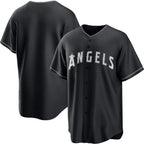 Los Angeles Angels Blank Black Jereymy Lights Out Limited Stitched Jersey