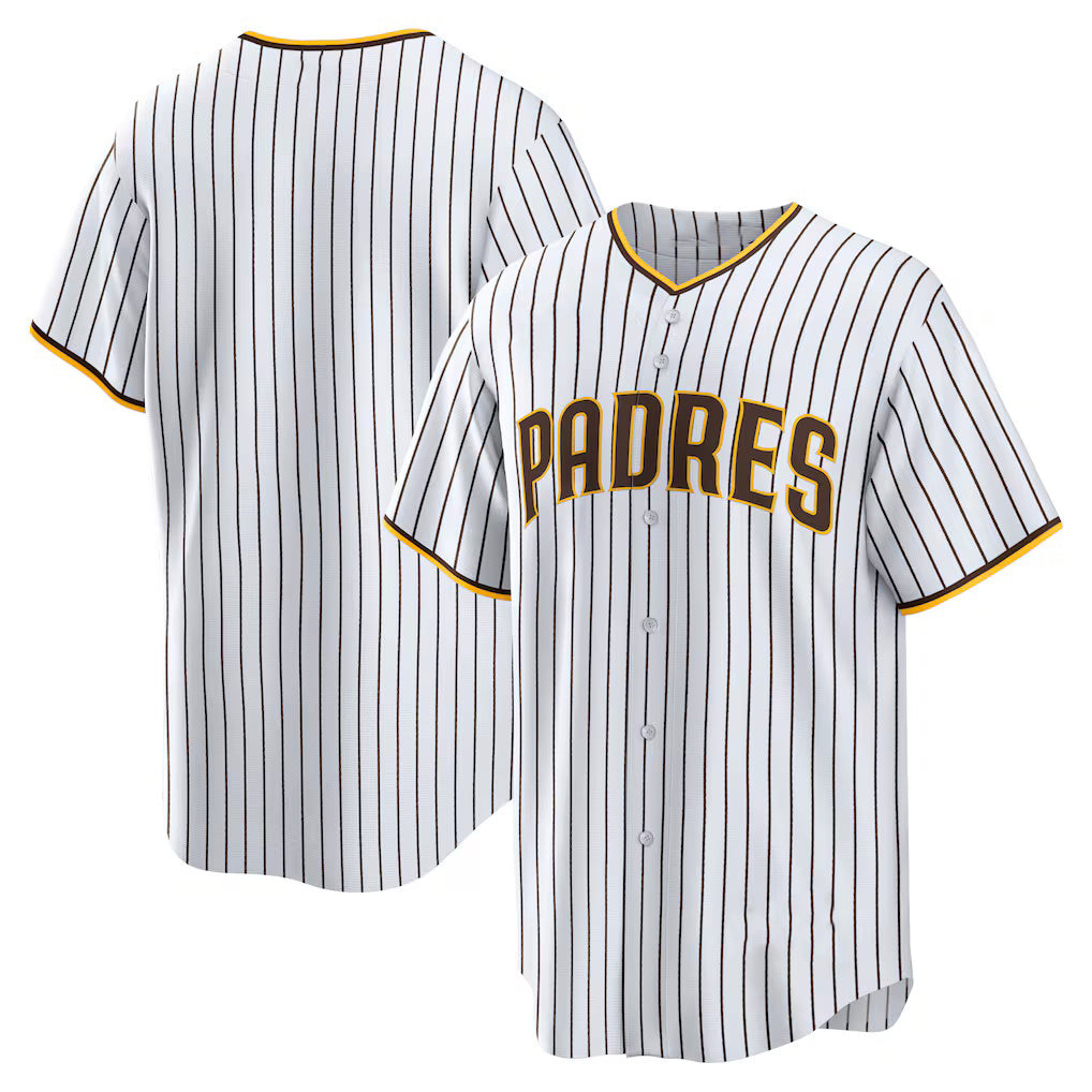 San Diego Padres White Jereymy Home Replica Team Jersey