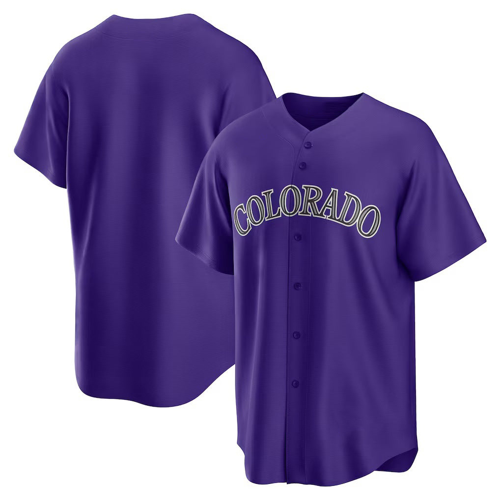 Colorado Rockies Purple Jereymy Alternate Replica Team Jersey