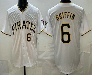 Pittsburgh Pirates #6 Konnor Griffin White Jereymy Limited Jersey