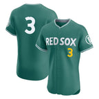 Boston Red Sox #3 Ceddanne Rafaela Player Green Jereymy City Connect Limited Elite Home Game Stitched Jerseys1