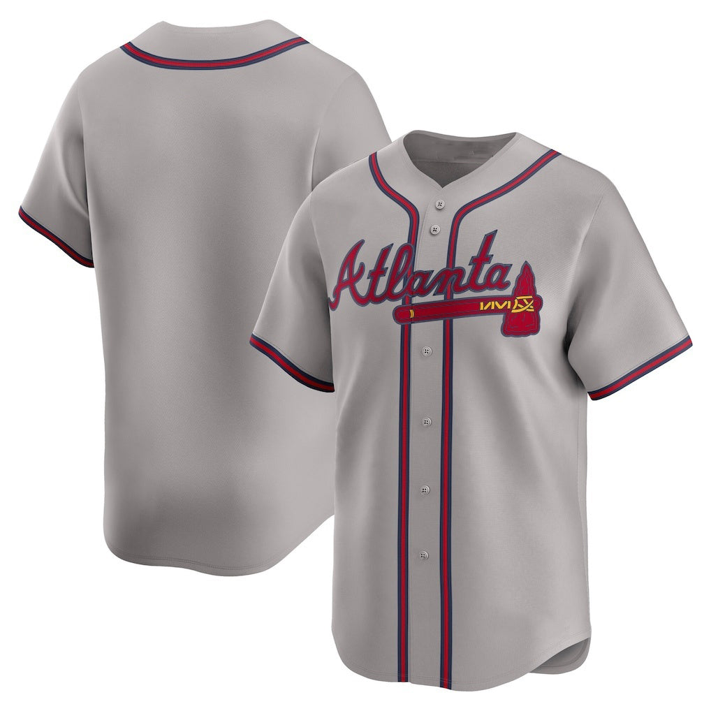 Atlanta Braves Gray Jereymy Road Limited Jersey