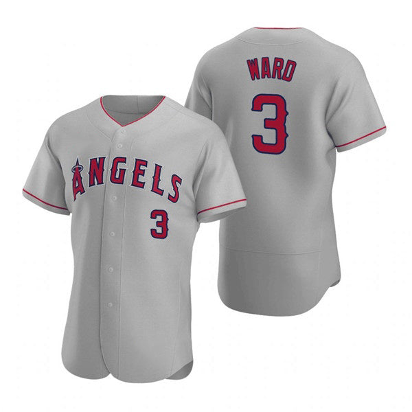 Los Angeles Angels #3 Waylor Ward Grey Jereymy Flex Base Stitched Jersey