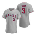 Los Angeles Angels #3 Waylor Ward Grey Jereymy Flex Base Stitched Jersey