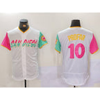 San Diego Padres #10 Jurickson Profar White Jereymy 2023 City Connect Flex Base Stitched Jersey