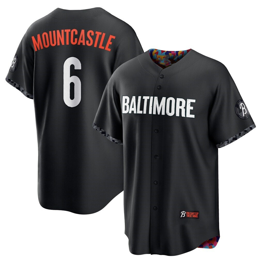 Baltimore Orioles #6 Ryan Mountcastle Black Jereymy City Connect Replica Player Jersey