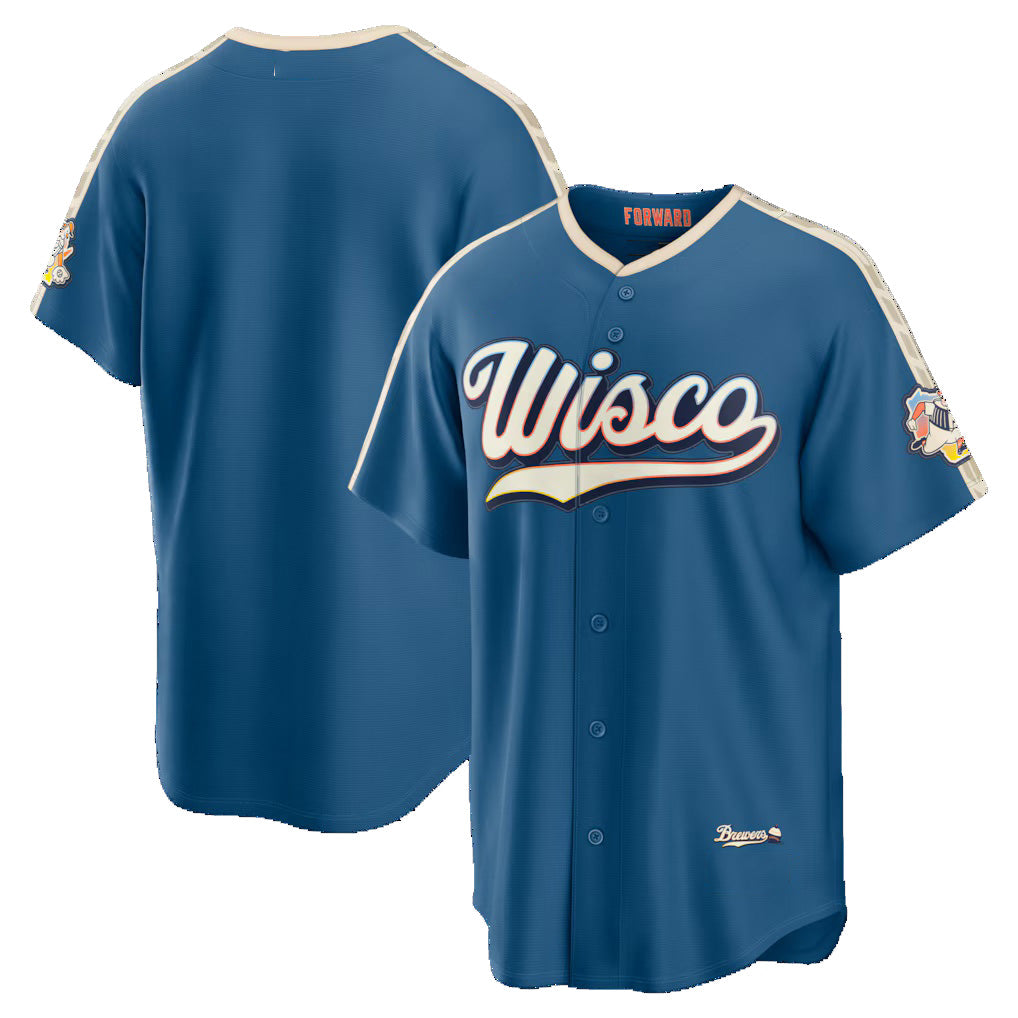Milwaukee Brewers Mineral Blue Jereymy 2026 City Connect Stadium Jersey