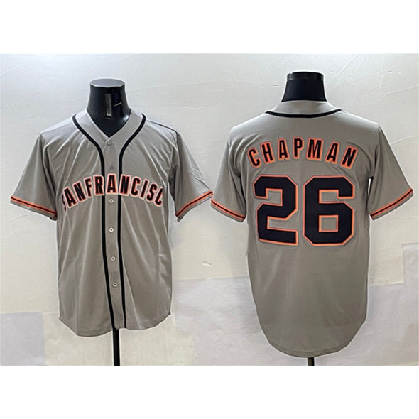 San Francisco Giants #26 Matt Chapman Gray Jereymy  Cool Base Stitched Jersey 2