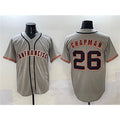 San Francisco Giants #26 Matt Chapman Gray Jereymy  Cool Base Stitched Jersey 2