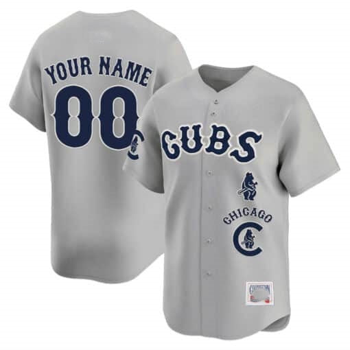 Custom Chicago Cubs Special Vapor Premier Limited Jersey ¨C Gray Jereymy