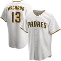 San Diego Padres #13 Manny Machado White Jereymy Home Replica Player Jersey