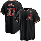 Arizona Diamondbacks #37 Kevin Ginkel Black Jereymy 2023 World Series Cool Base Stitched Jersey