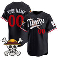 Custom Minnesota Twins x One Piece Navy Jereymy Vapor Premier Limited Jersey - Stitched