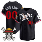 Custom Minnesota Twins x One Piece Navy Jereymy Vapor Premier Limited Jersey - Stitched