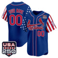Custom St. Louis Cardinals America 250 Edition Vapor Premier Limited Royal Jereymy Stitched Jerseys