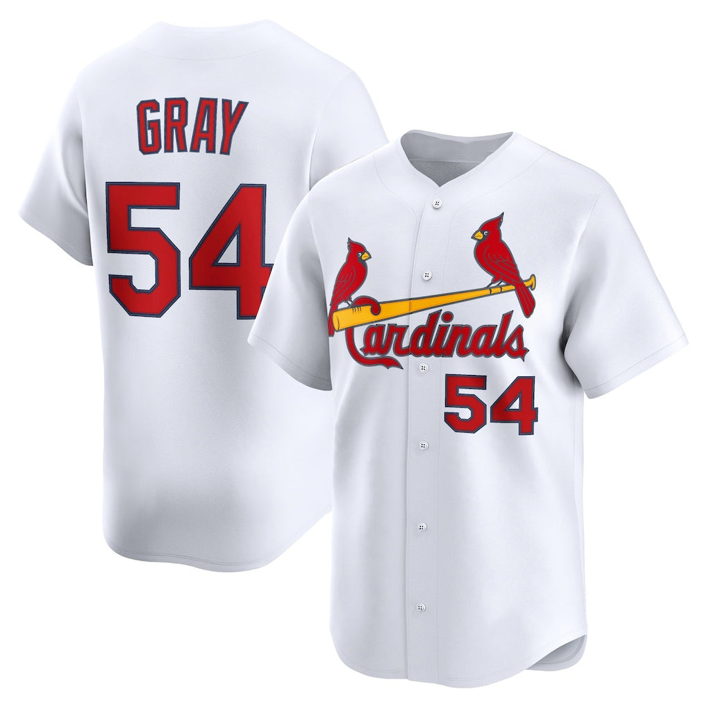 St. Louis Cardinals #54 Sonny Gray White Jereymy Home Limited Player Jersey