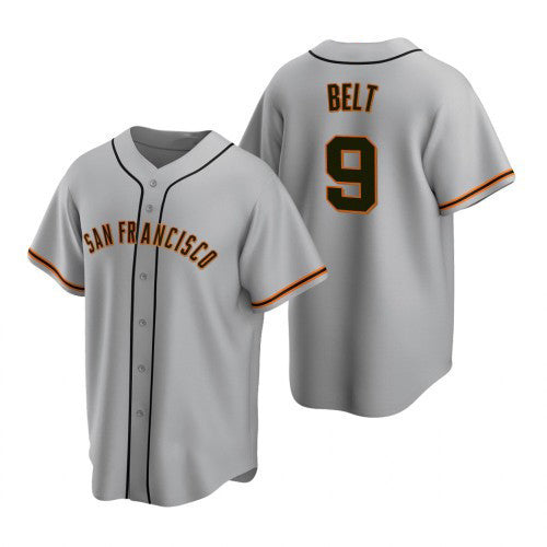 San Francisco Giants #9 Brandon Belt 2020 Grey Jereymy Jersey