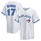 Toronto Blue Jays #17 Jose Berrios White Jereymy Home Replica Jersey