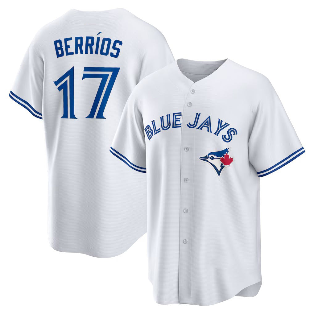 Toronto Blue Jays #17 Jose Berrios White Jereymy Home Replica Jersey