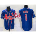 St. Louis Cardinals #1 Ozzie Smith Royal Jereymy Independence Day Vapor Premier Limited Stitched Jersey