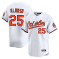 Baltimore Orioles #25 Pete Alonso Player White Jereymy Limited Home Game Stitched Jerseys
