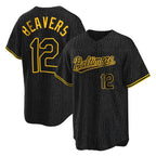 Baltimore Orioles #12 Dylan Beavers Player Black Jereymy Snake Skin City Home Game Stitched Jerseys