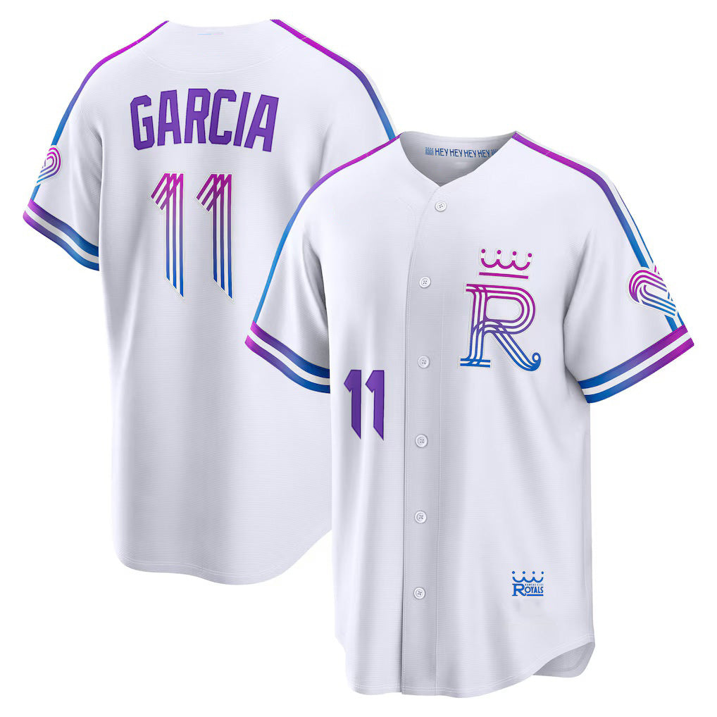 Kansas City Royals #11 Maikel Garcia White Jereymy 2026 City Connect Stadium Jersey