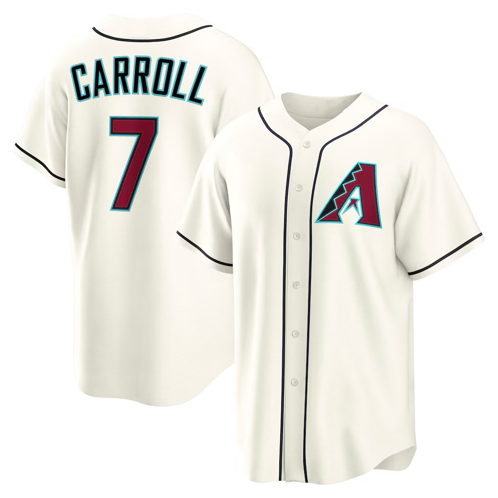 Arizona Diamondbacks #7 Corbin Carroll Cream Jereymy Home Replica Jersey
