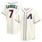 Arizona Diamondbacks #7 Corbin Carroll Cream Jereymy Home Replica Jersey