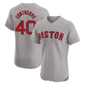 Boston Red Sox #40 Willson Contreras Player Gray Jereymy Road Limited Elite Home Game Stitched Jerseys1